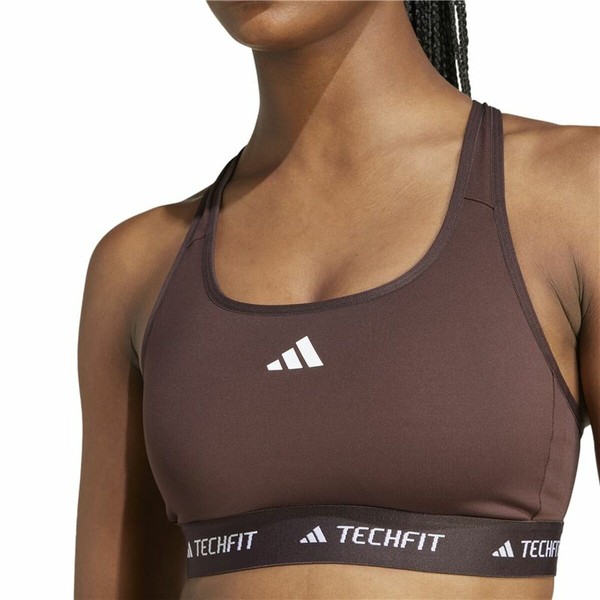 Urheiluliivit Adidas Techfit Medium Ruskea