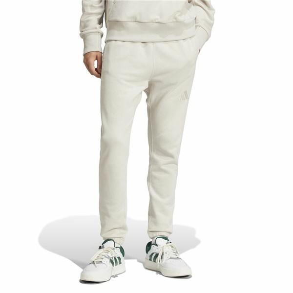 Ilgos sportinės kelnės Adidas All Szn French Terry Regular Tapered Balta Rusvai gelsva Vyras