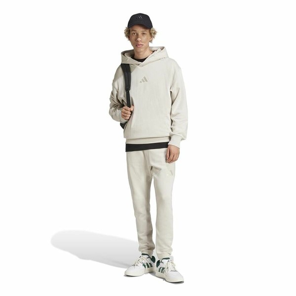 Ilgos sportinės kelnės Adidas All Szn French Terry Regular Tapered Balta Rusvai gelsva Vyras