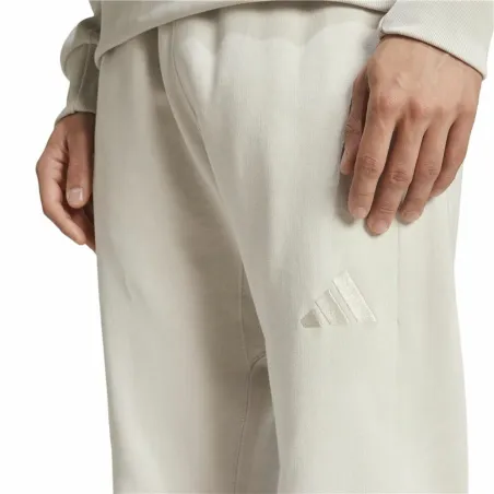 Ilgos sportinės kelnės Adidas All Szn French Terry Regular Tapered Balta Rusvai gelsva Vyras