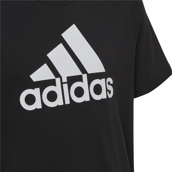 Krekls ar Īsām Piedurknēm Bērniem Adidas Big Logo Melns