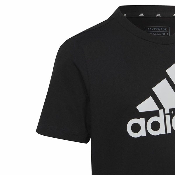Krekls ar Īsām Piedurknēm Bērniem Adidas Big Logo Melns
