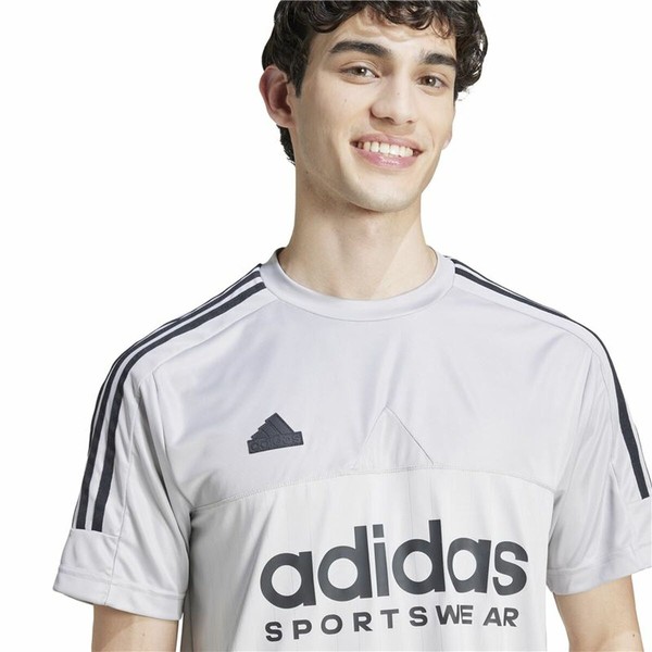 Men’s Short Sleeve T-Shirt Adidas Tiro Grey