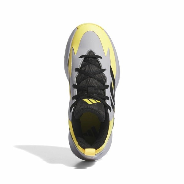 Krepšinio sportbačiai vaikams Adidas Cross Em Up Select Mid Geltona Pilka