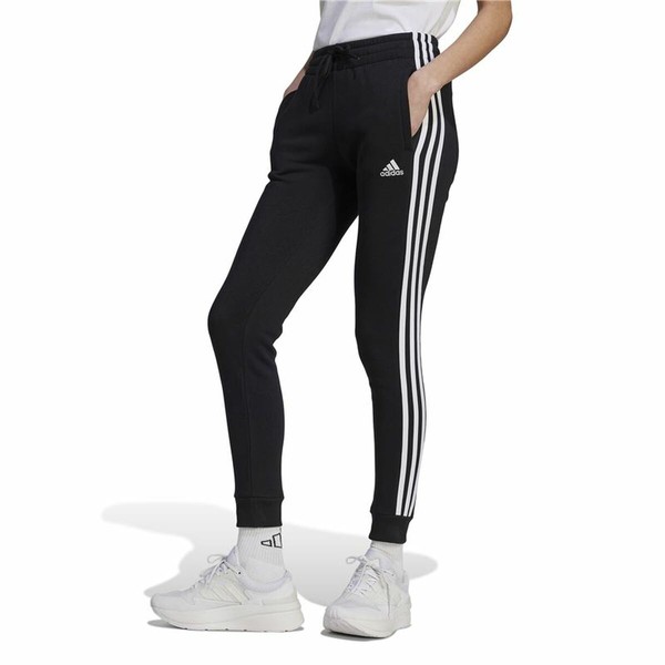 Ilgos sportinės kelnės Adidas 3S Fl C Pt Juoda Moteris