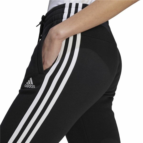 Ilgos sportinės kelnės Adidas 3S Fl C Pt Juoda Moteris
