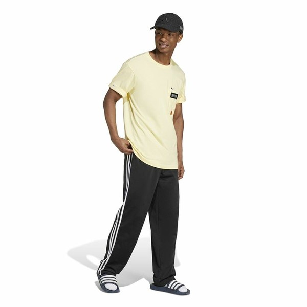 Men’s Short Sleeve T-Shirt Adidas Remoji Pocket Graphic Yellow Golden