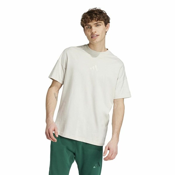 Men’s Short Sleeve T-Shirt Adidas All Szn White Beige