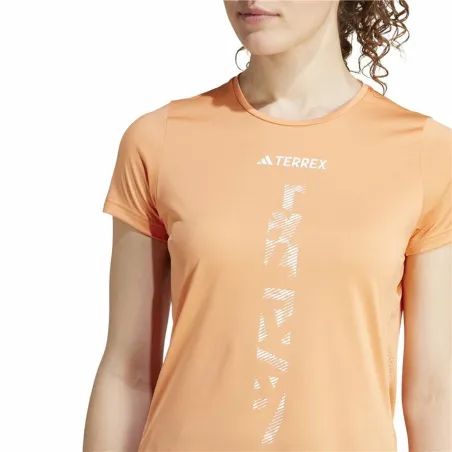 Sieviešu Krekls ar Īsām Piedurknēm Adidas Agravic Shirt Oranžs