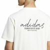 Men’s Short Sleeve T-Shirt Adidas Brand Love White