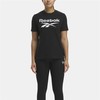 Women’s Short Sleeve T-Shirt Reebok Identity Big Logo Black