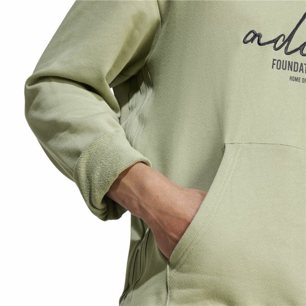 Men’s Hoodie Adidas Brand Love French Terry Hoodie Green Light Green