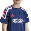 Uniseksiniai marškinėliai su trumpomis rankovėmis Adidas Tiro Nations Pack Mėlyna
