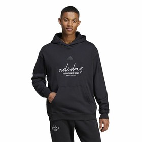 Vyriškas džemperis su gobtuvu Adidas Brand Love French Terry Juoda
