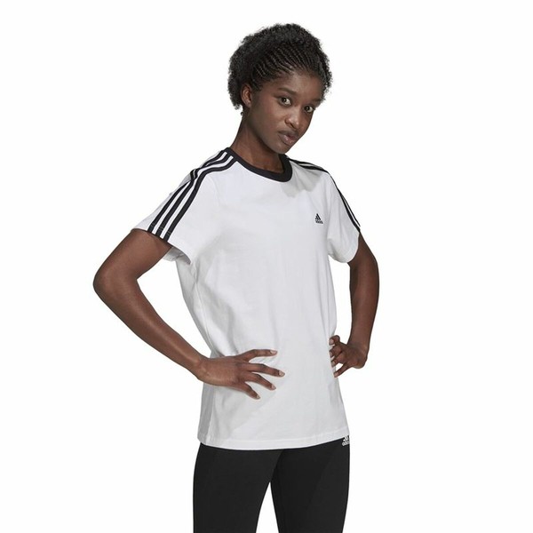 Vīriešu Krekls ar Īsām Piedurknēm Adidas Balts
