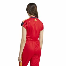 Women’s Short Sleeve T-Shirt Adidas Tiro Cut 3  Red