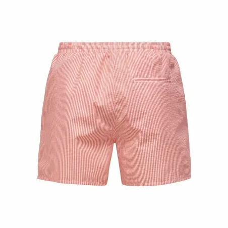 Плавки мужские Only & Sons Onsted Stripe Seersucker Розовый