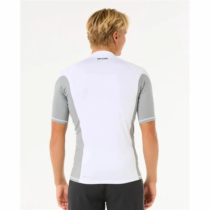 Maudymosi marškinėliai Rip Curl Waves Upf Perf S/S Balta