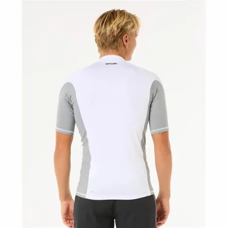 Maudymosi marškinėliai Rip Curl Waves Upf Perf S/S Balta