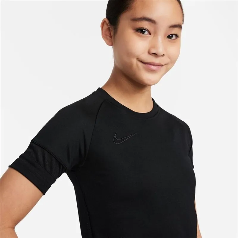 Vaikiška Marškinėliai su trumpomis rankovėmis Nike Dri-Fit Academy Girls Juoda