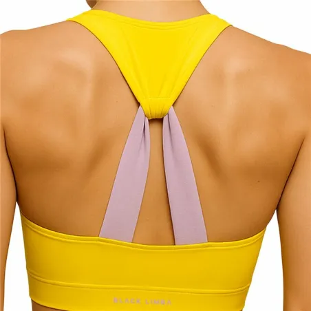 Women’s Sports Top Black Limba Yellow Fitness
