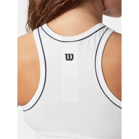 Naiste Varrukateta T-särk Wilson Team Tank Valge Padel