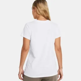 Sieviešu Krekls ar Īsām Piedurknēm Under Armour UA Sportstyle Logo Balts