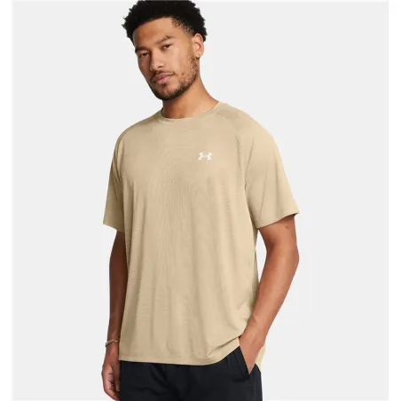 Miesten T-paita Under Armour Tech Textured SS Beige