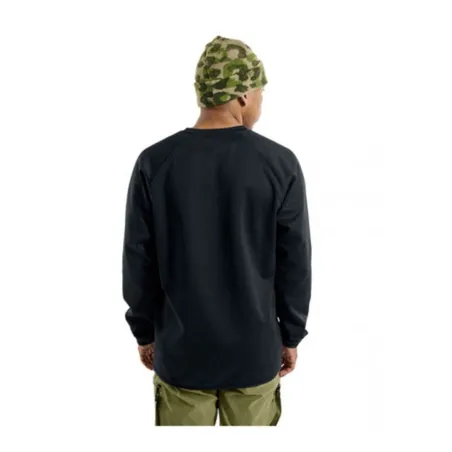 Men’s Sweatshirt without Hood Burton Crown Weatherproof Pullover Crewneck Black