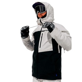 Ski Jacket Burton Logepole Stowht White Men