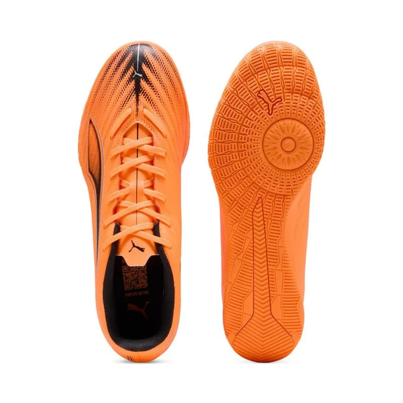Adult's Indoor Football Shoes Puma Ultra 6 Play IHeat Fire Orange