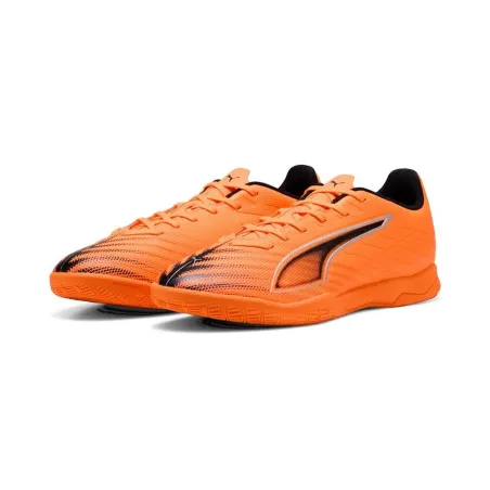 Adult's Indoor Football Shoes Puma Ultra 6 Play IHeat Fire Orange
