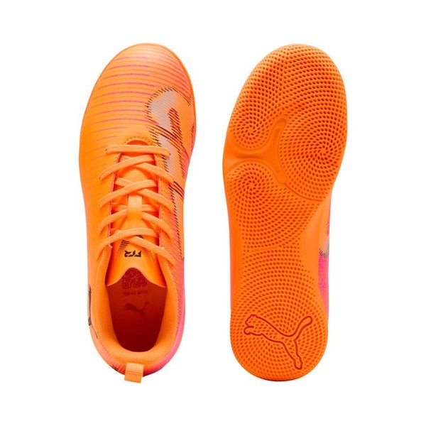 Adult's Indoor Football Shoes Puma Future 8 Play It Heat Orange