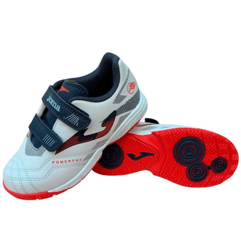 Children's Indoor Football Shoes Joma Sport Powerful 2505 White