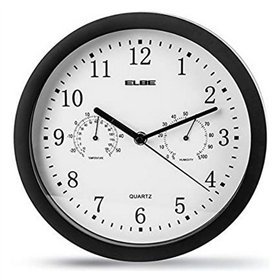 Wall Clock ELBE RP-1005-N White/Black