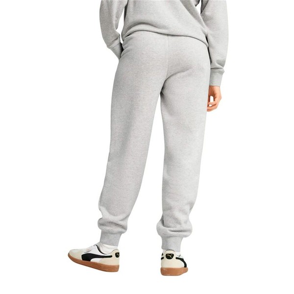 Pitkät urheiluhousut Puma Essentials Small No. 1 Logo Vaaleanharmaa Nainen
