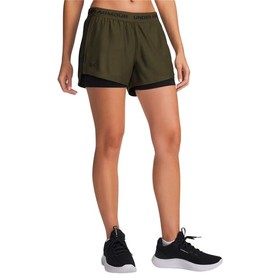 Sportiniai šortai moterims Under Armour Tech Play Up Juoda