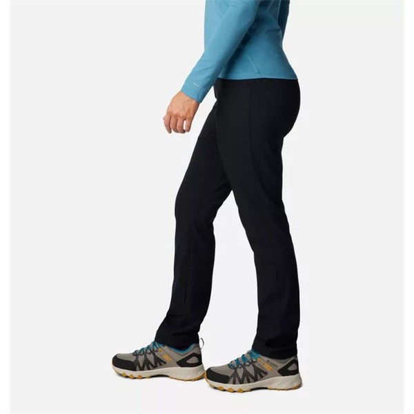 Long Sports Trousers Columbia Back Beauty™ High-Rise Black Lady
