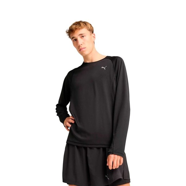 Men’s Long Sleeve T-Shirt Puma M Run Velocity Long Black