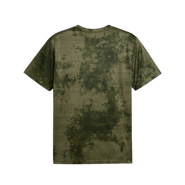 Short-sleeve Sports T-shirt Puma Essentialsentials Aop Green