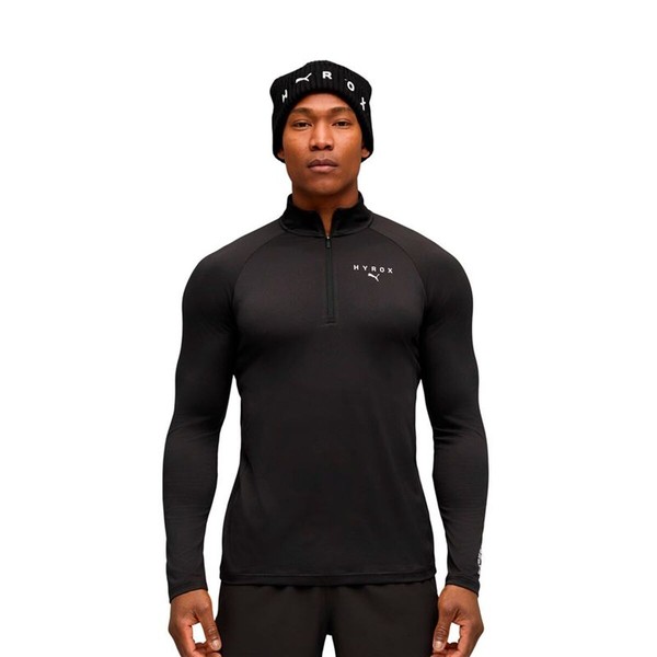Men’s Long Sleeve T-Shirt Puma X Hyrox 1/4 Z Black
