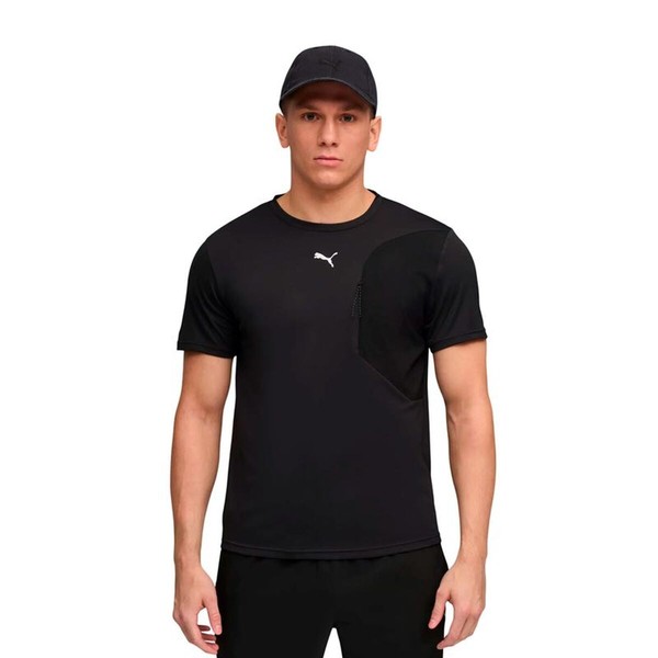 Vīriešu Krekls ar Īsām Piedurknēm Puma M Flex Pocket Melns