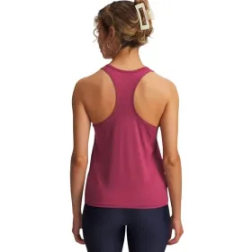 Naiste Varrukateta T-särk Under Armour Tech Knockout Karmiinpunane Fitness