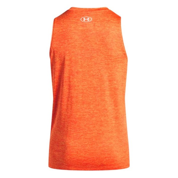 Moteriški marškinėliai be rankovių Under Armour Tech Tank Twist Oranžinė Fitness