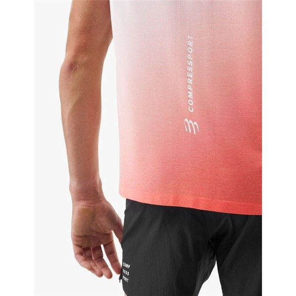 Men's Sleeveless T-shirt Compressport Performance White