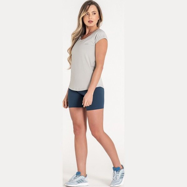 Women’s Short Sleeve T-Shirt Ditchil Light grey Fitness
