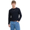 Men’s Sweatshirt without Hood Jack & Jones Jjotto Knit Crew Neck Sky Navy Blue