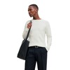 Men’s Sweatshirt without Hood Jack & Jones Jjotto Knit Crew Neck White