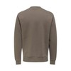 Men’s Sweatshirt without Hood Only & Sons Onsdawson Reg Crew Vd Falcon Brown