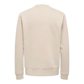 Men’s Sweatshirt without Hood Only & Sons Onsdawson Reg Crew Vd White